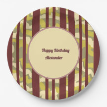 Feliz Aniversário Padrão de Faixa de Camuflagem Ur
