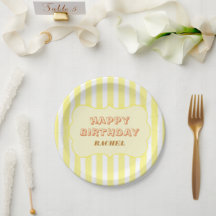 Feliz Aniversário Personalizado com Faixa Amarela