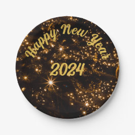 Prato De Papel Feliz ano novo