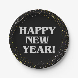 Prato De Papel Feliz ano novo