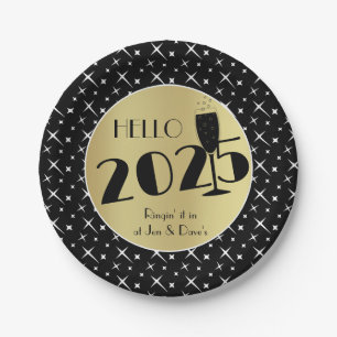 Prato De Papel Feliz ano novo