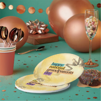 Prato De Papel feliz dia nacional dos avós