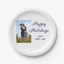 Prato De Papel Feliz feriado pai filho presentes de Natal