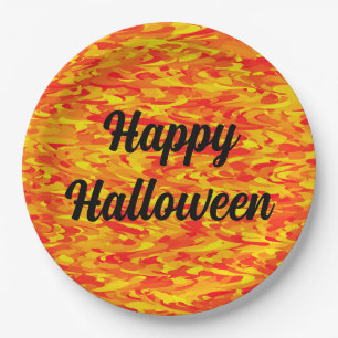 Prato De Papel Feliz Halloween