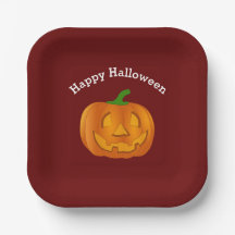 Feliz Halloween Pumpkin Red