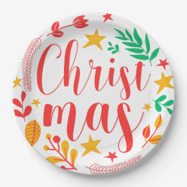 Prato De Papel Feliz Natal