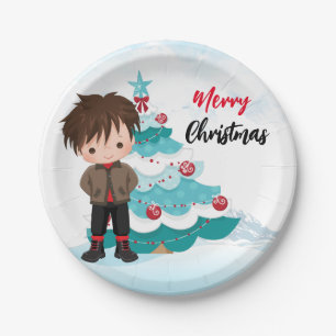 Prato De Papel Feliz Natal