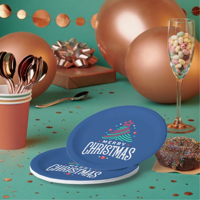 Prato De Papel Feliz Natal 1 (Múltiplo)