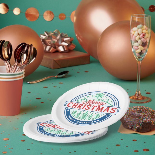 Prato De Papel Feliz Natal 2 (Múltiplo)