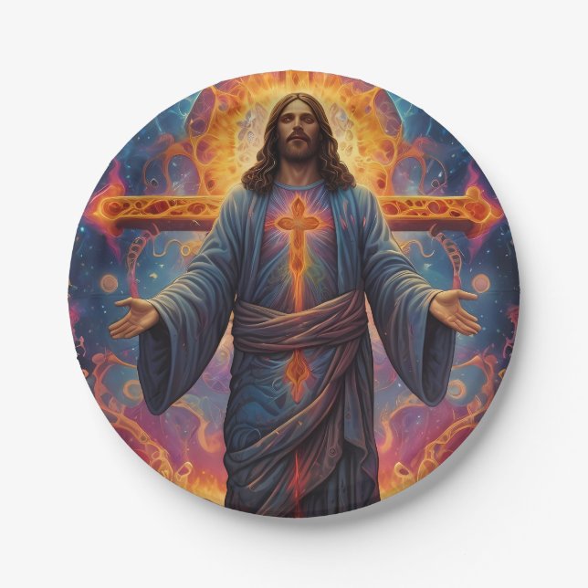 Prato De Papel Feliz Natal Festivo (Frente)