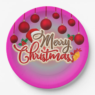 Prato De Papel Feliz Natal Plate