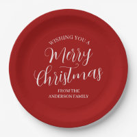 Feliz Natal Vermelho Personalizado 