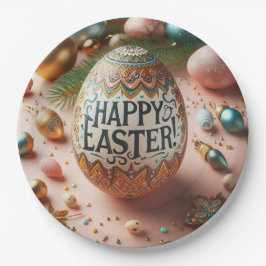 Prato De Papel Felz pascoa