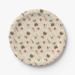 Prato De Papel Felz pascoa americano Pit Bull Terrier Dogs