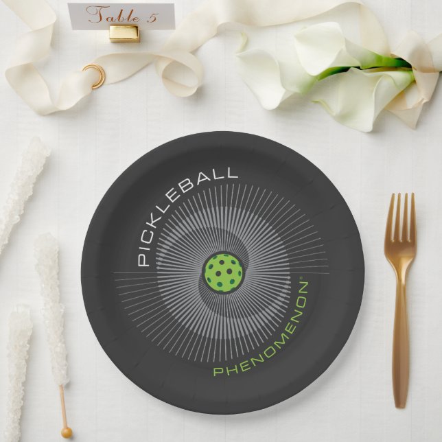 Prato De Papel Fenômeno do Pickleball Galáxia (Casamento)