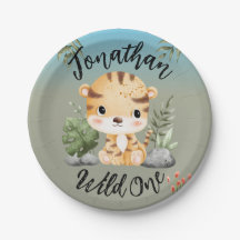 Fera Um Animais Fofos da Savana Tigre 1º Aniversár