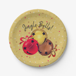 Prato De Papel Feriado de Arcos de Snowflakes de Natal