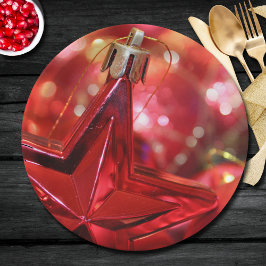 Prato De Papel Feriado de Natal do Ornament Star