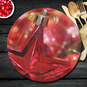 Prato De Papel Feriado de Natal do Ornament Star