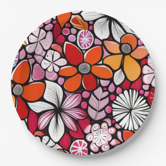 Prato De Papel Feriado Havaiano (Frente)