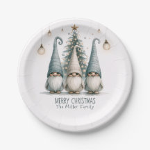 Feriado Personalizado da Família Gnomo de Natal Gn