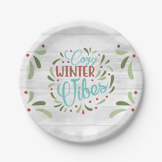 Prato De Papel Férias de Inverno (Frente)