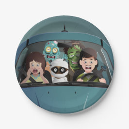 Prato De Papel Férias Familiares Engraçadas Pesadelos