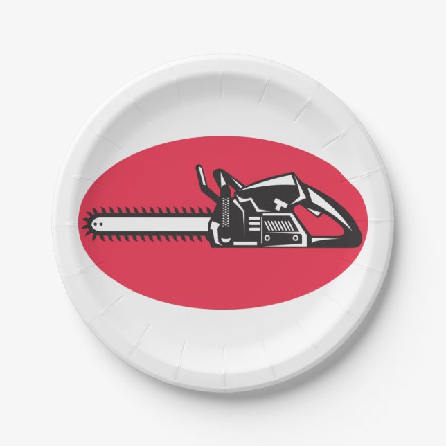 Prato De Papel Ferramenta de registro Lumberjack Bold Chainsaw (Frente)