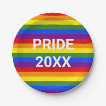 Festa com Padrão de Listras do Arco-íris PRIDE 202