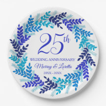 Festa de 25 do Elegante Blue Wreath