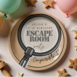 Prato De Papel Festa de aniversário da sala de evacuação