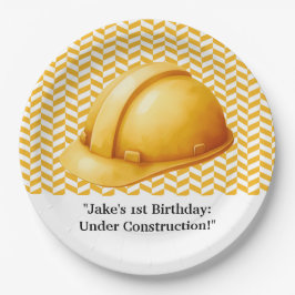 Prato De Papel Festa de aniversário de construção