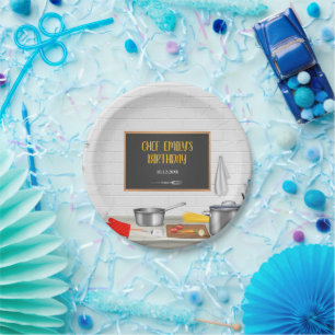 Prato De Papel Festa de aniversário de Cozinhar de cozinha