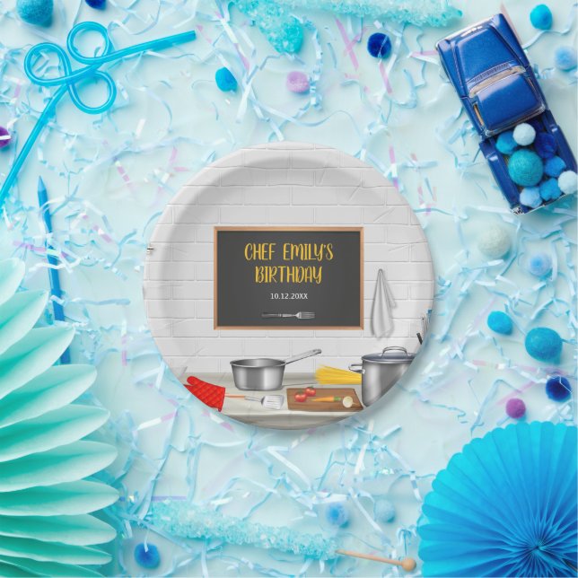 Prato De Papel Festa de aniversário de Cozinhar de cozinha (Festa)