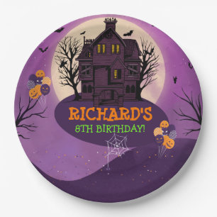 Prato De Papel Festa de Aniversário de criança do Tema Halloween