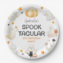 Prato De Papel Festa de Aniversário de criança Spooktacular para