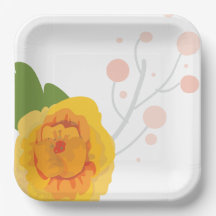 Festa de aniversário de Flores de Aquarela