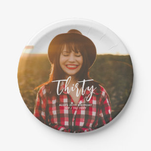 Prato De Papel Festa de aniversário de Fotografias Personalizadas