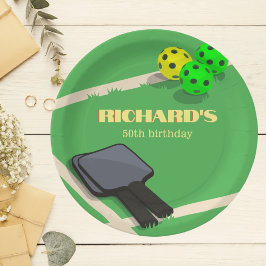 Prato De Papel Festa de aniversário De Jantar Esportiva Com Picad