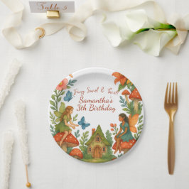 Prato De Papel Festa de aniversário de Jardim Láteo Selvagem -