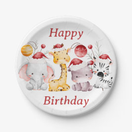 Prato De Papel Festa de aniversário de Natal da criança