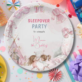 Prato De Papel Festa de aniversário de pijama para crianças