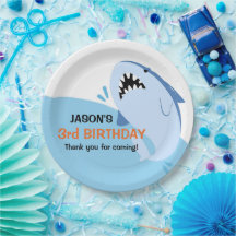 Festa de aniversário de Tubarão Personalizado