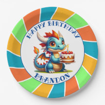 Festa de aniversário do Dragão Themed Boy