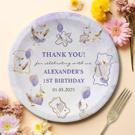 Prato De Papel Festa de aniversário do ganso do bobo