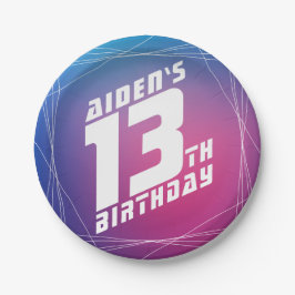 Prato De Papel festa de aniversário do legal