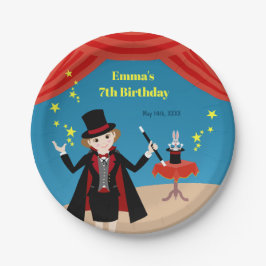 Prato De Papel Festa de Aniversário do Mago