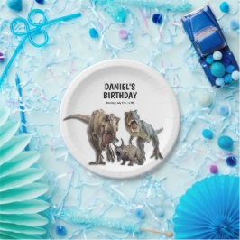 Prato De Papel Festa de aniversário Imprimível do Dinossaur, Part