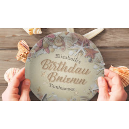 Prato De Papel Festa de aniversário — Mar de Verão — Peixe de Sta