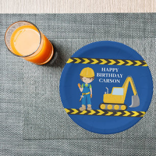Prato De Papel Festa de aniversário Personalizada De Veículos D